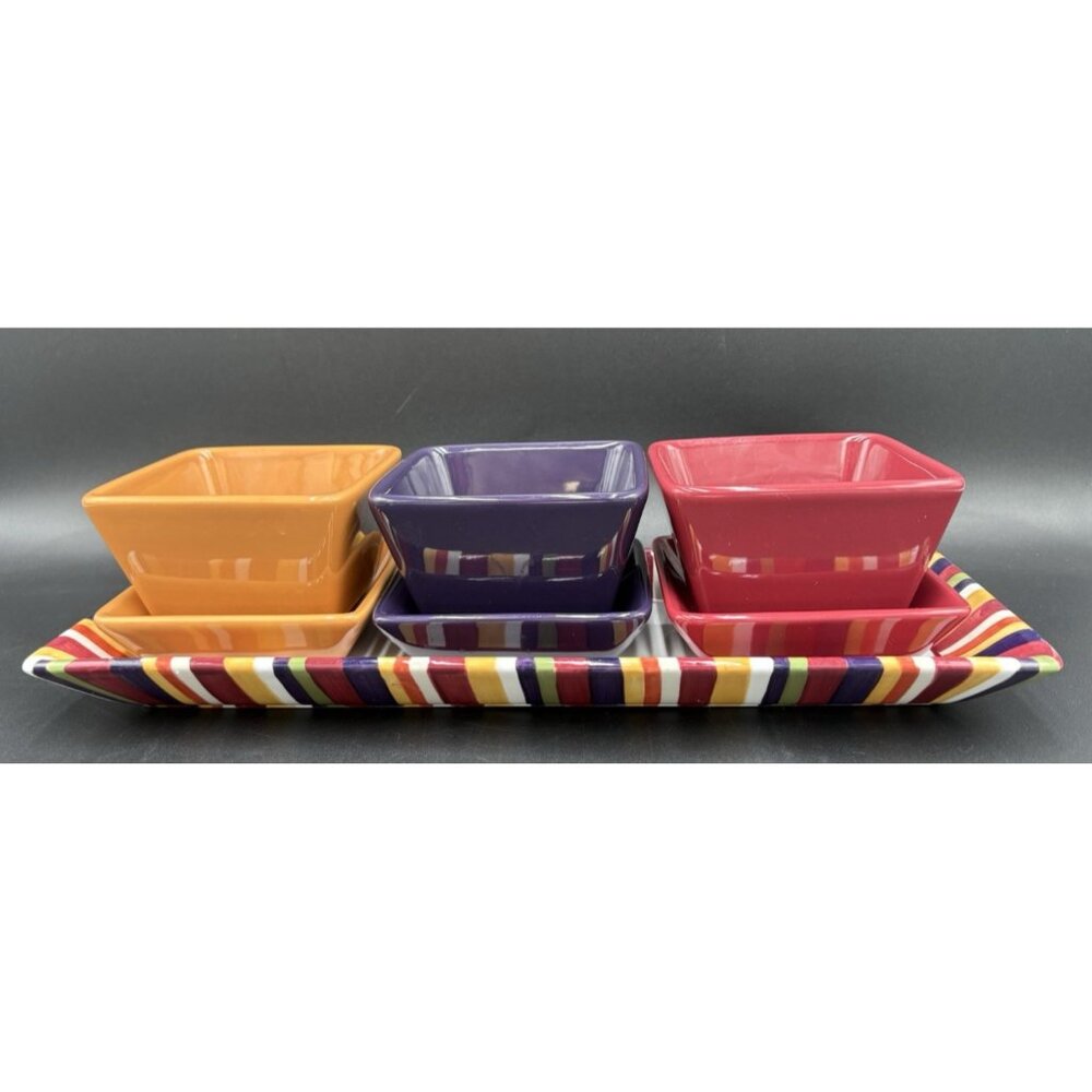 Pampered Chef Simple Additions Entertaining Snack Serving Condiment 7pc set GUC - Picture 2 of 13